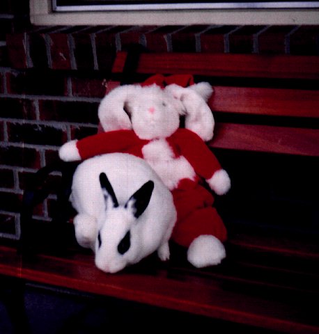 Me, Sitting on Santa Bunny's Lap